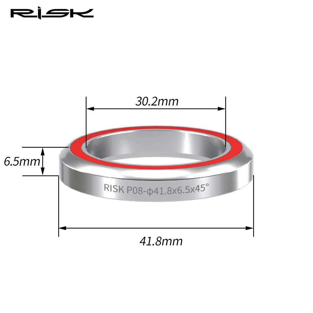 RISK Bike Headset Bearings 41mm Acier - MTB & Route Mise à niveau
