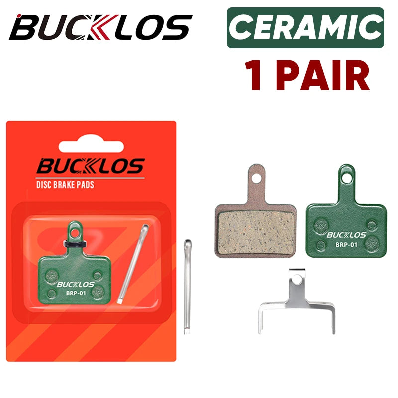 Plaquettes de frein céramiques BUCKLOS – 10 paires pour freins à disque Shimano B01S