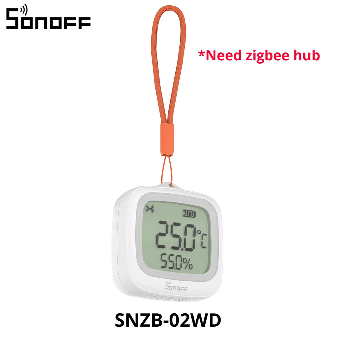 SONOFF SNZB-02WD IP65 Zigbee Capteur LCD de température et d'humidité