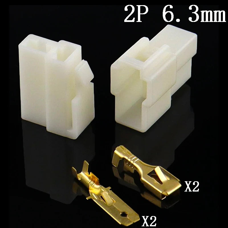 Kit de connecteurs électriques 6,3 mm 4 broches – 5 ensembles pour le câblage de vélo électrique