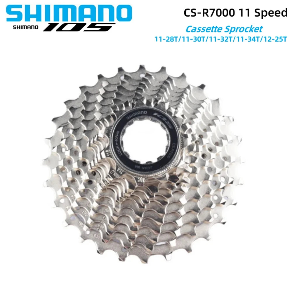 Cassette Shimano 105 R7000 11 vitesses 11‑28T pour vélos de route