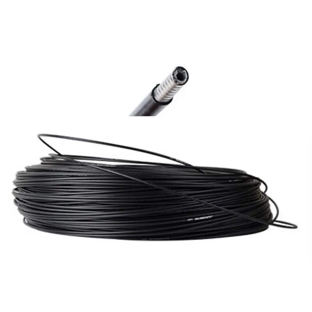 5m 5mm Gaine de câble de frein de vélo - PVC, renforcée en acier, noire