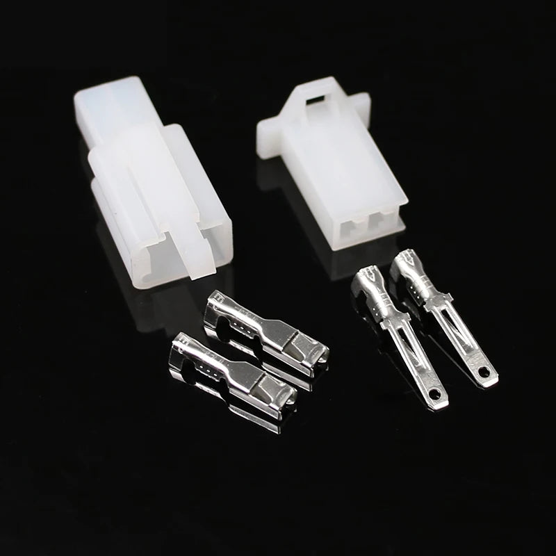 Kit de connecteurs auto 2 broches 2,8 mm 10 pcs pour câblage de vélo, voiture et bateau