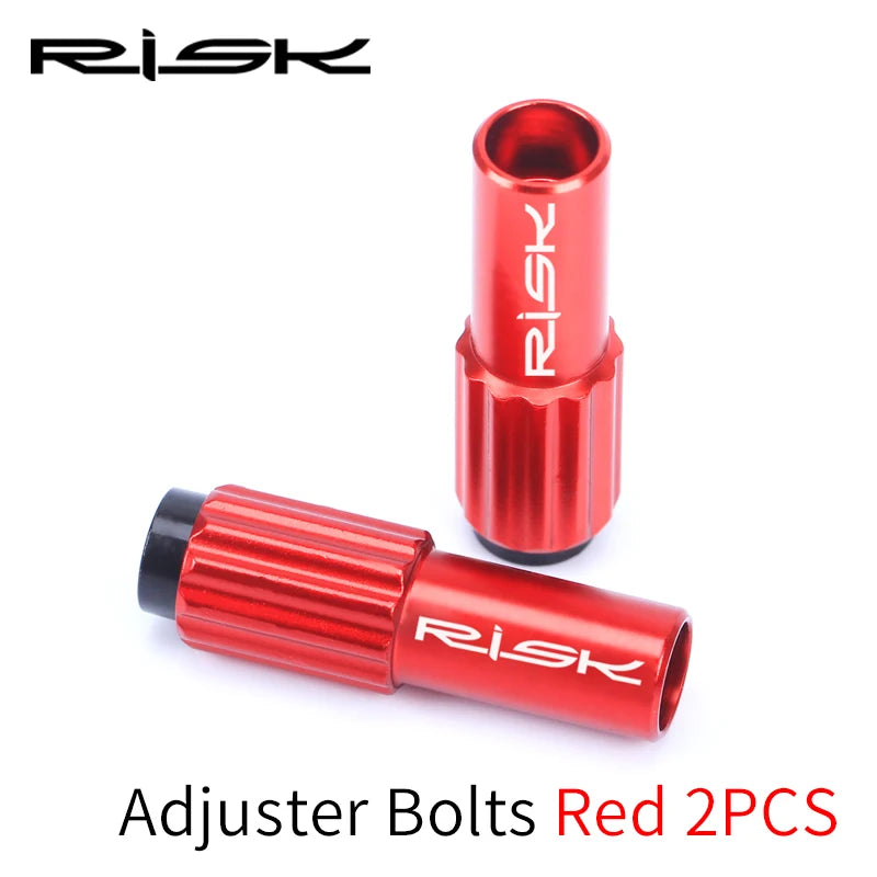 2 pièces Rouge 4 mm Boulon d’ajustement de câble en ligne pour VTT et vélos de route