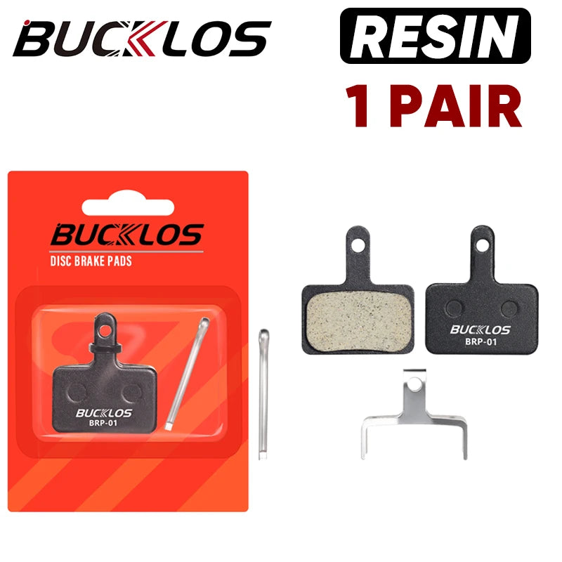 BUCKLOS Resin skivebremseklodser 10‑par sæt til Shimano B01S/B03S/B05S