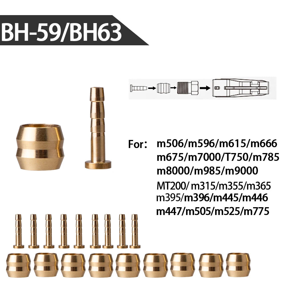 ZTTO BH59 Hydraulik‑Scheibenbremsenöl‑Nadel‑Set – 10 Stück Olivenstecker