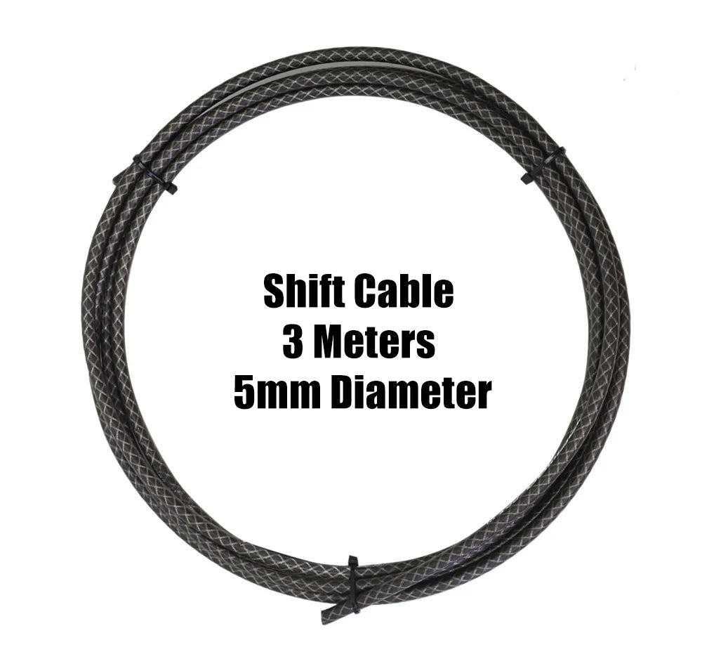 Câble de vélo tressé 3 m – Flexible de changement et de frein Slick Lube, doré
