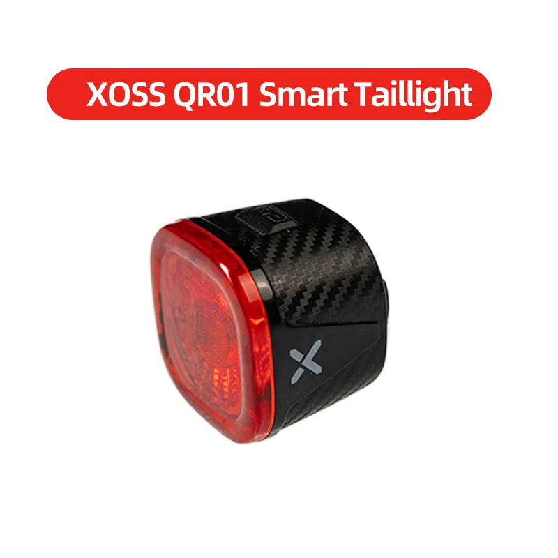 XOSS XR01 Feu arrière – Freinage automatique, Étanche, Rechargeable USB‑C