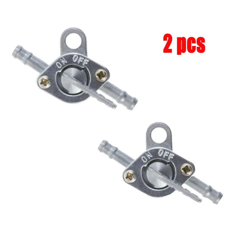 Commutateur de robinet d'essence en ligne de 6 mm pour motos 90-140 cc – 2 pièces