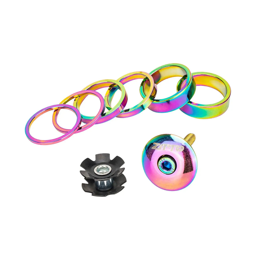 Ensemble d'outils et entretoises en aluminium pour jeu de direction de vélo – Bleu, Durable