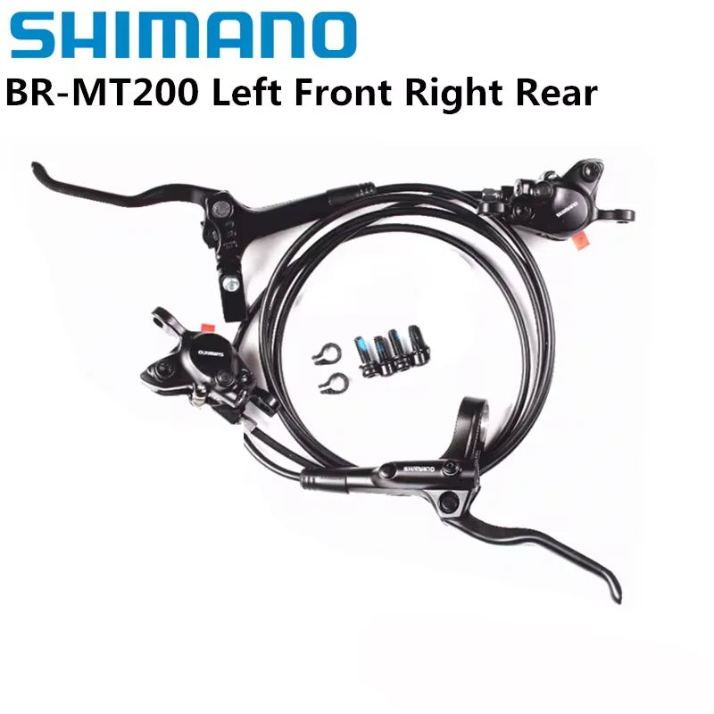 Shimano MT200 Hydraulic Disc Brakes – Left/Right E‑Bike Set