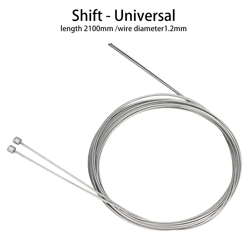 Câble interne de changement et de frein en zinc VTT/route, 2100 mm (2 pcs)