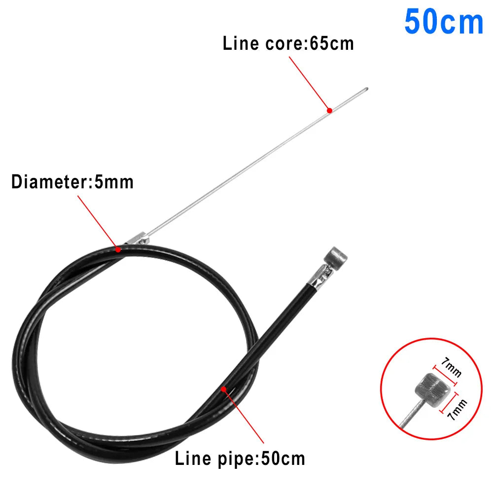 Câble de frein universel de 50 cm pour trottinette électrique frein à tambour avant/arrière