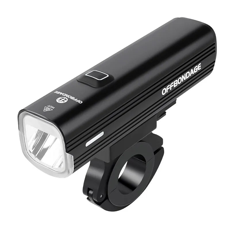 OFFBONDAGE phare de vélo USB 1000 lumens avec batterie externe – Rouge