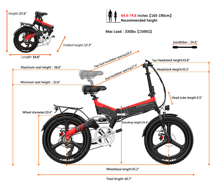 Lankeleisi G650 Vélo Électrique Bike