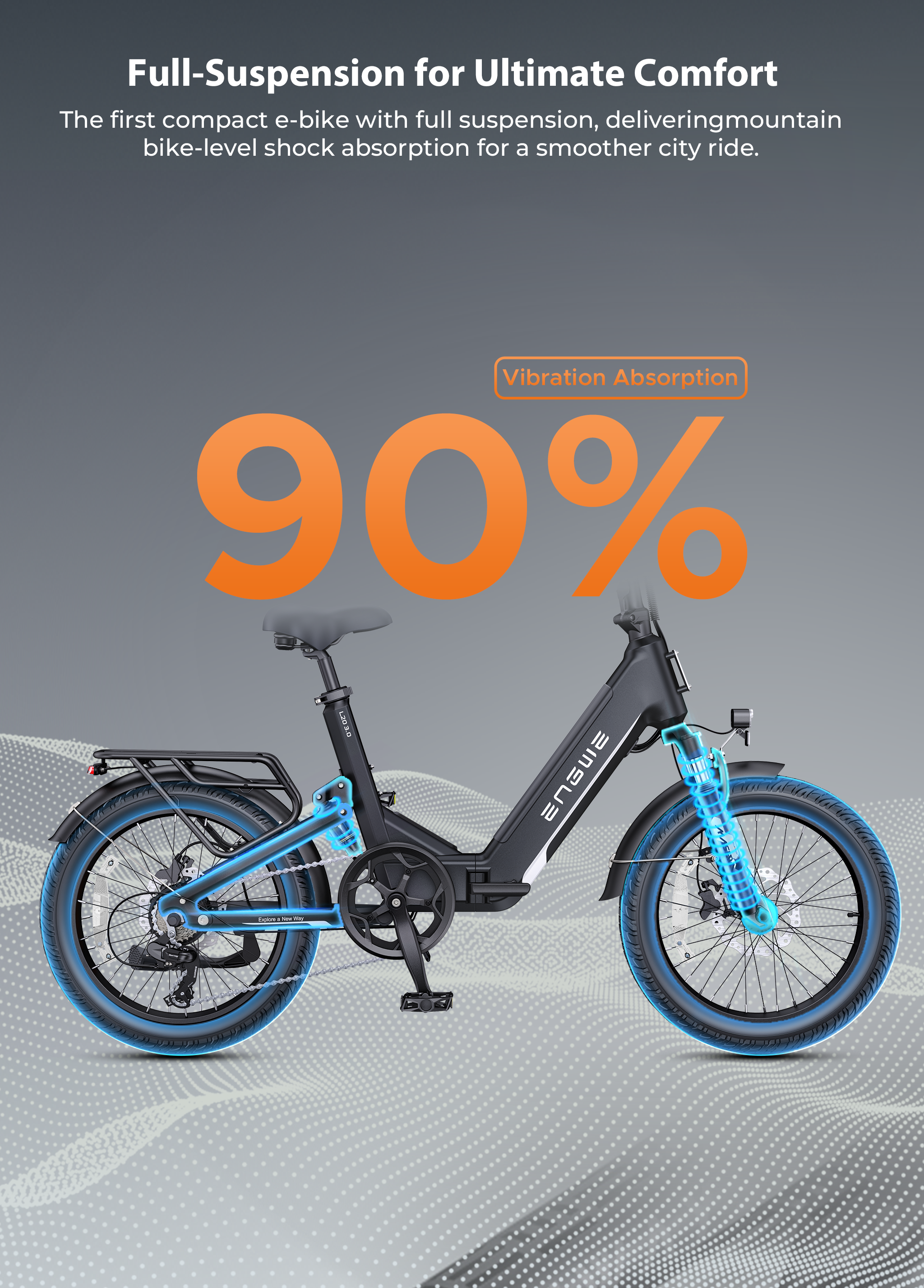 Engwe L20 3.0 — 750W electric bike (view 5 of 5)